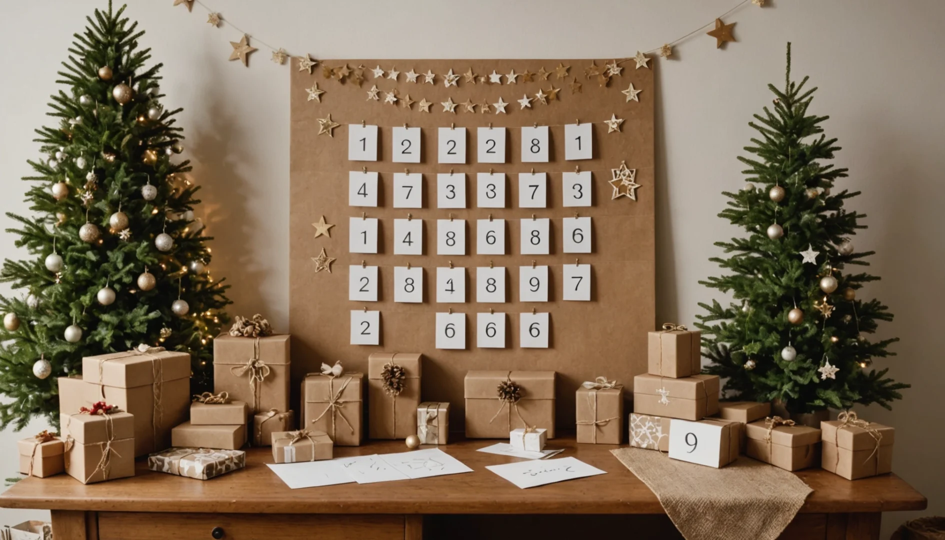 calendrier de l'avent fait maison