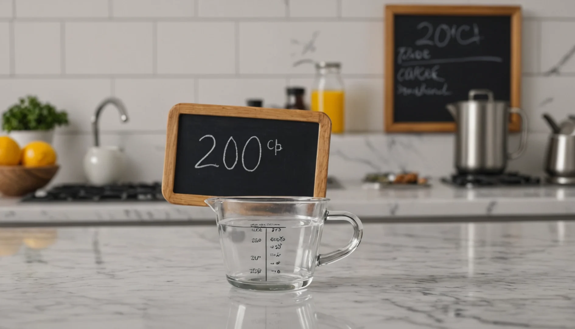 200 ml d'eau en cl