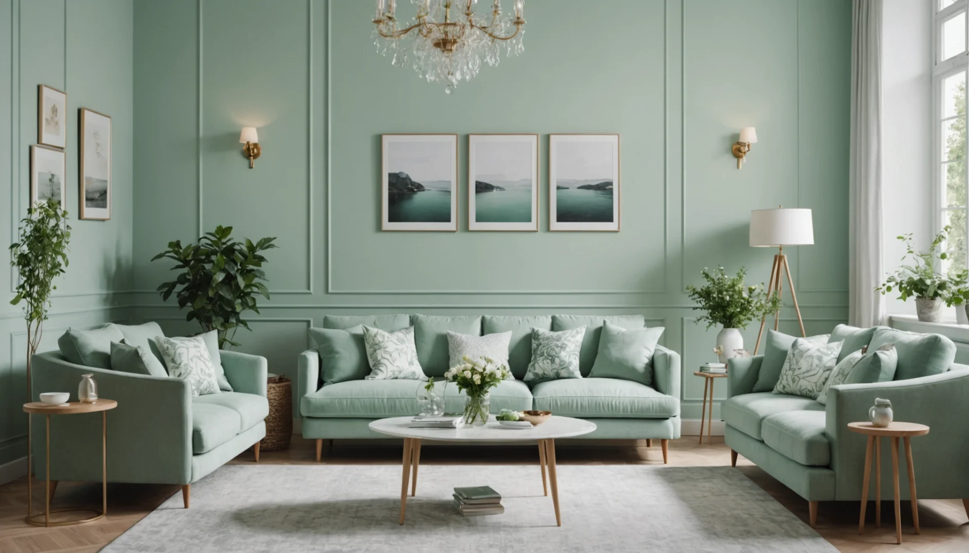 couleur complémentaire vert d'eau