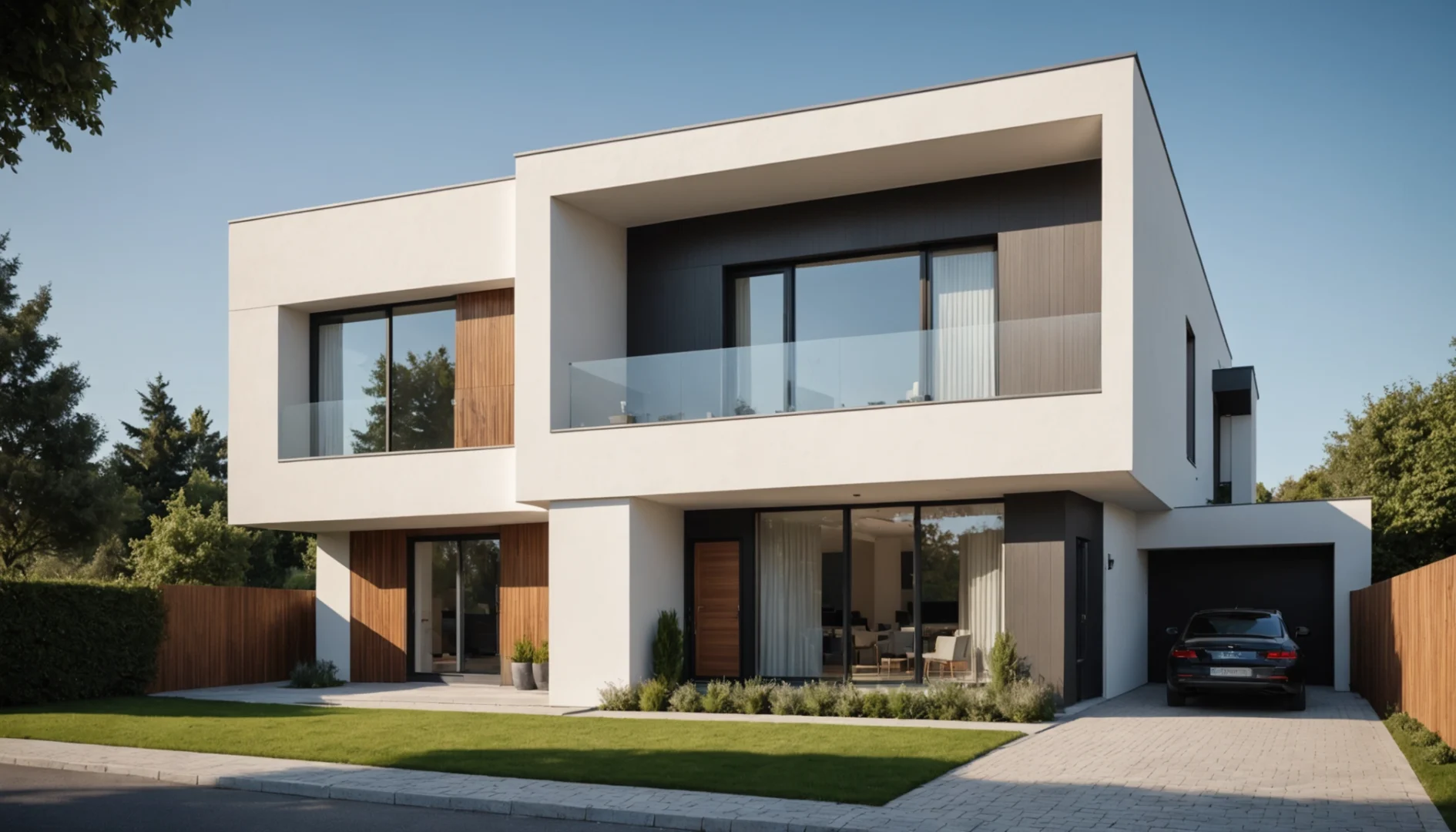 idées pour peindre la façade en deux couleurs