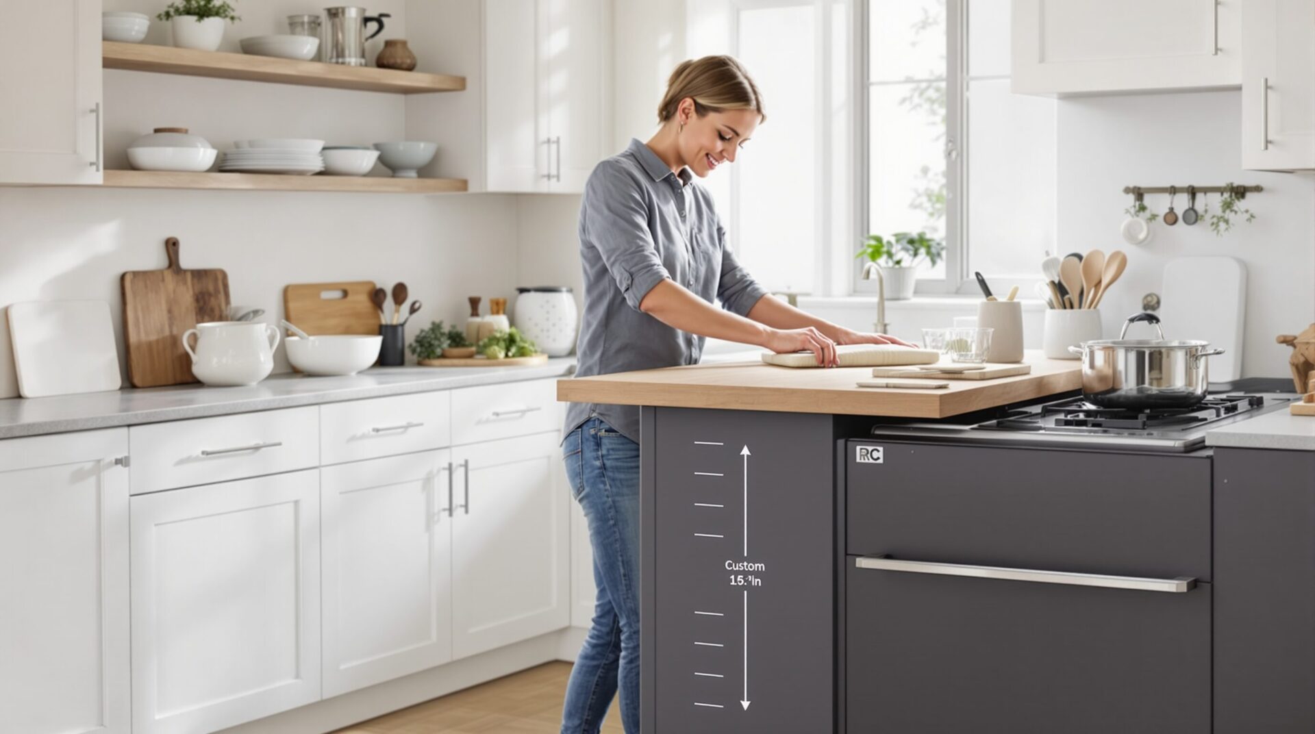 hauteur plan de travail cuisine
