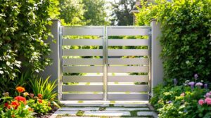 Portail de jardin en acier galvanisé : sécurité, style et durabilité au rendez-vous