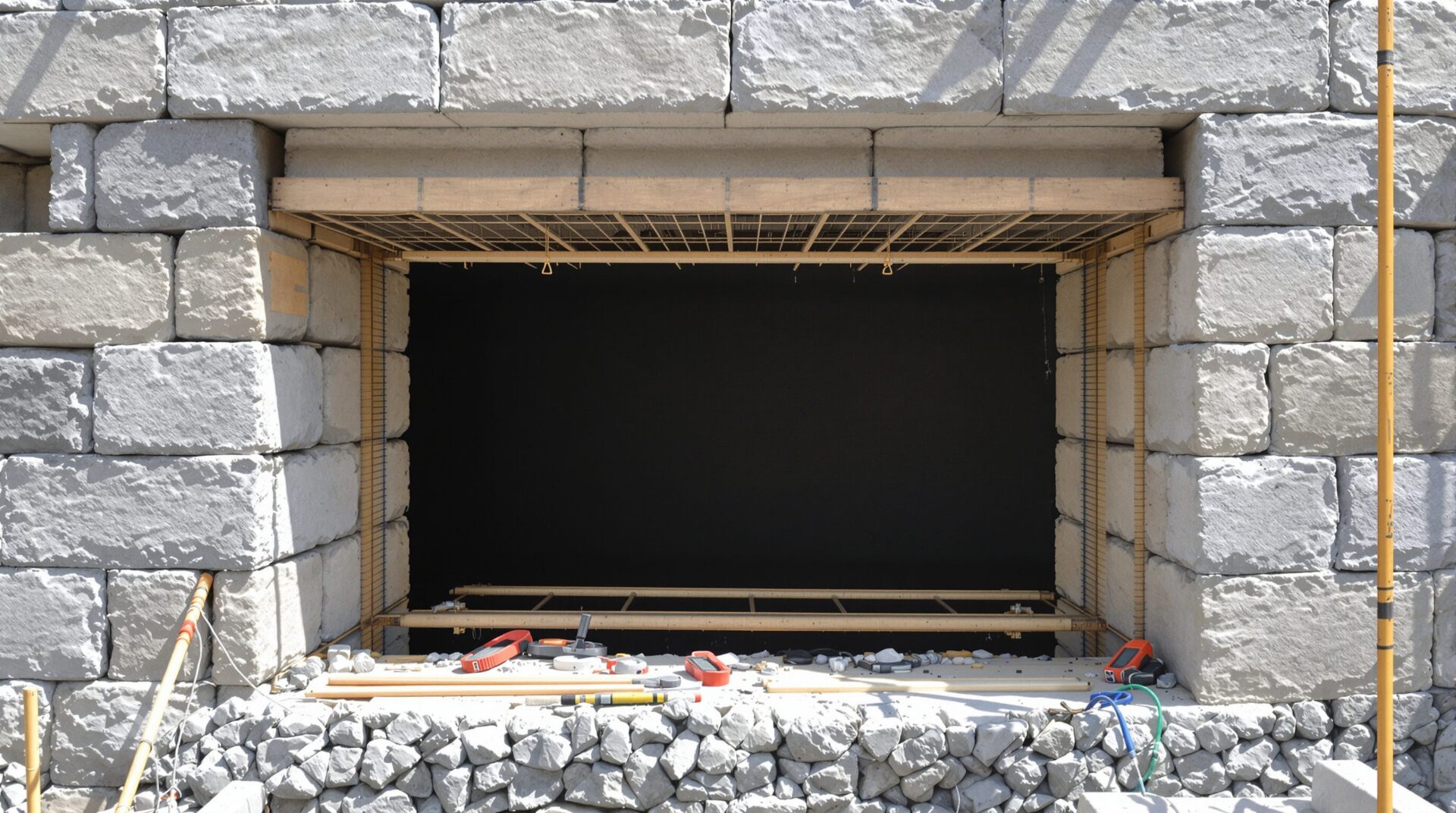 ouverture d'un mur porteur en pierre