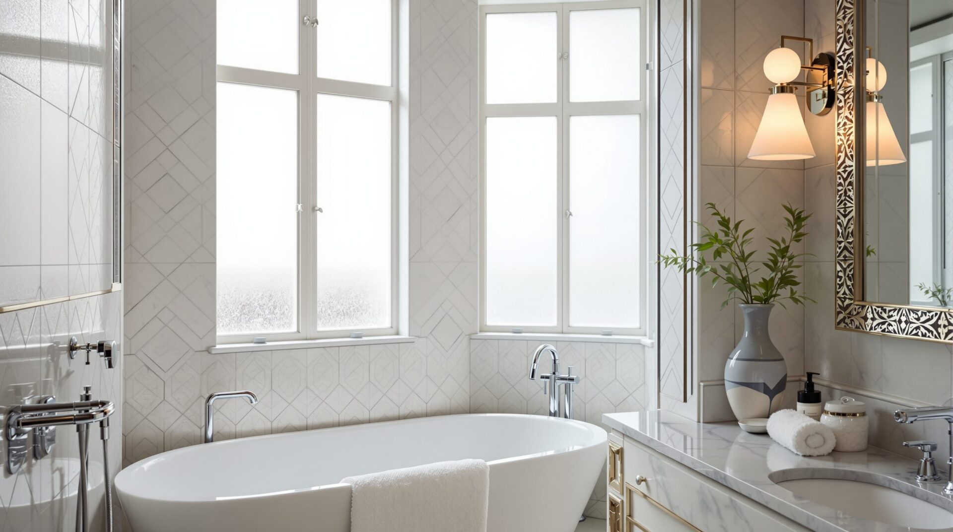 salle de bains art deco