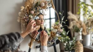 customiser un miroir rond