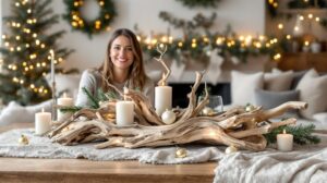 decoration noel bois flotté