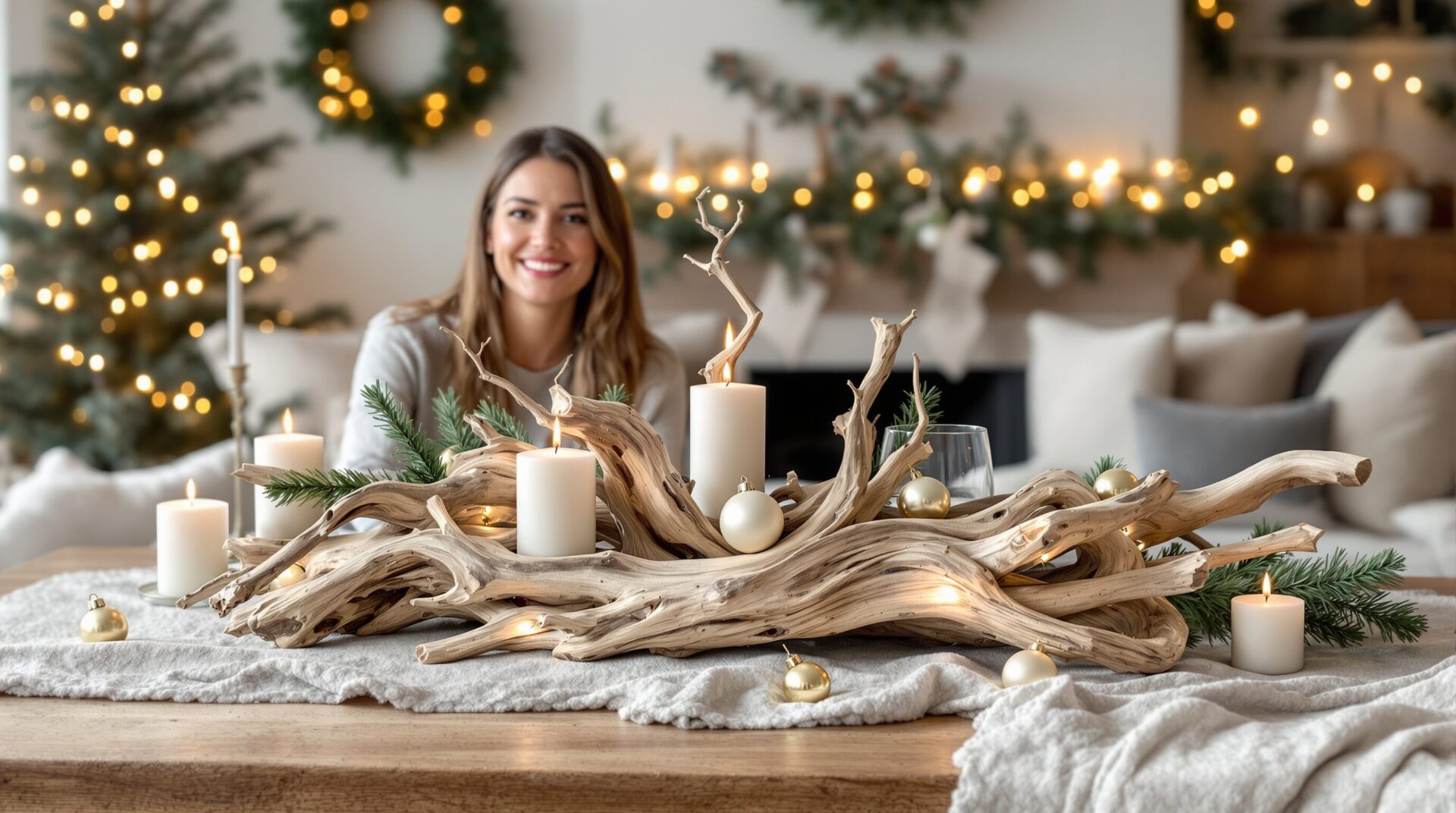 decoration noel bois flotté