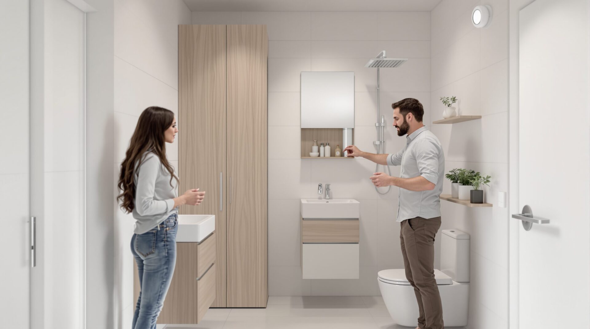 plan salle de bain 5m2 rectangulaire