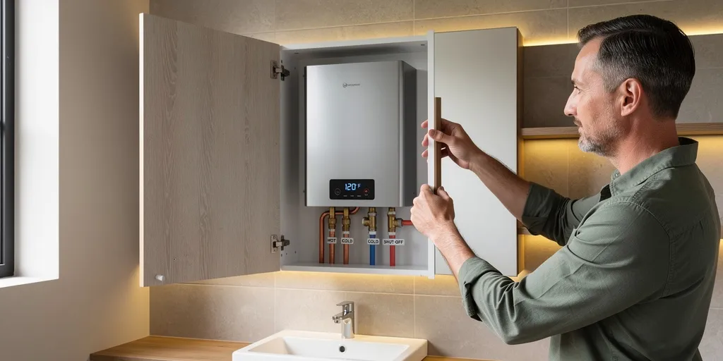 comment cacher un chauffe eau mural