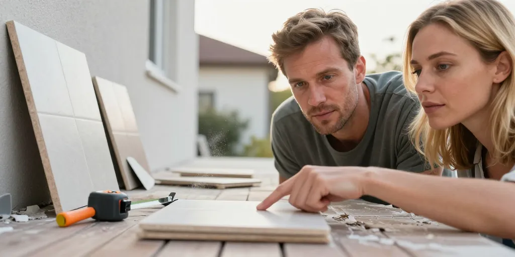 refaire carrelage terrasse