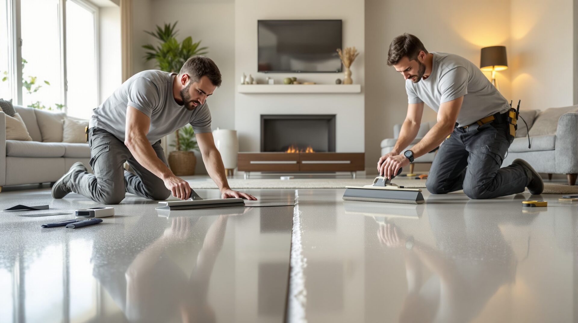 sol interieur beton cire