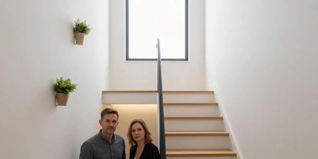 deco cage d'escalier en bois