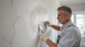 peinture craquelée mur