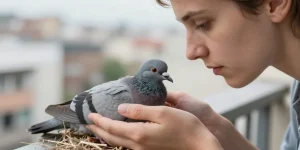 bébé pigeon