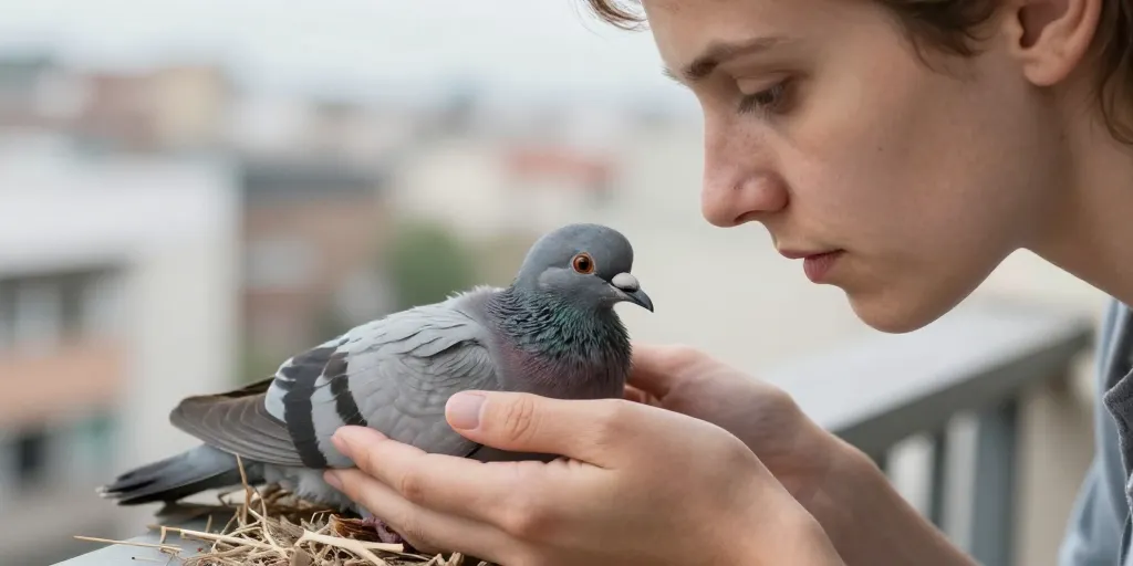 bébé pigeon