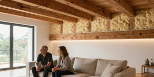 charpente apparente salon