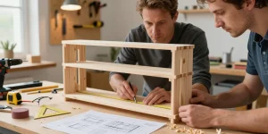 fabriquer rangement chaussures bois