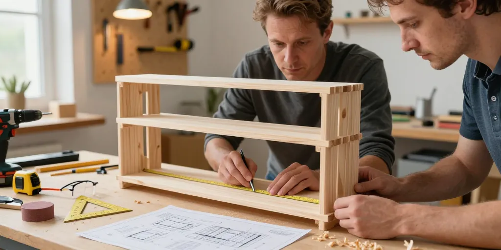 fabriquer rangement chaussures bois