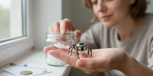petite araignée sauteuse maison