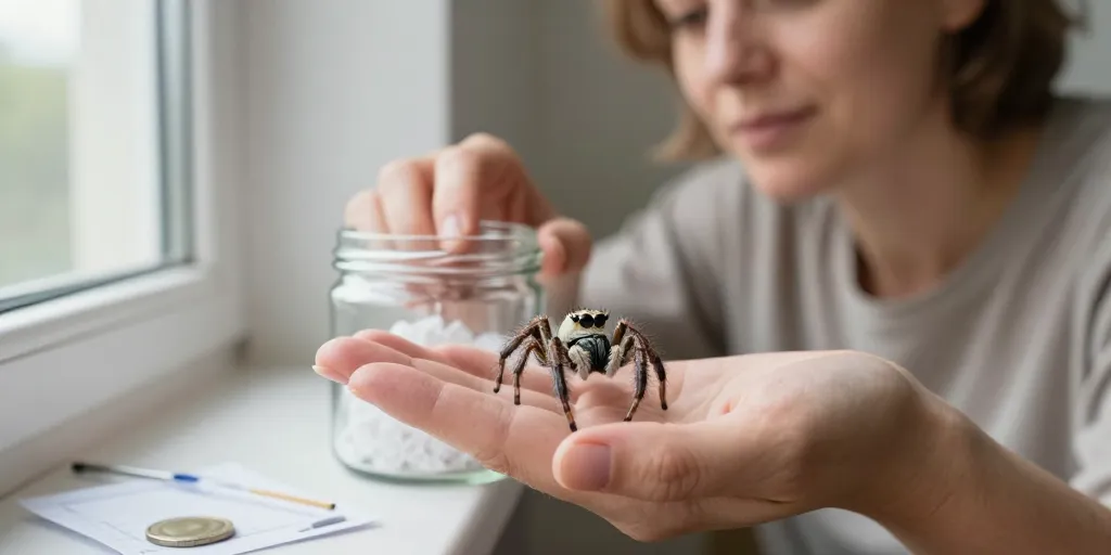petite araignée sauteuse maison