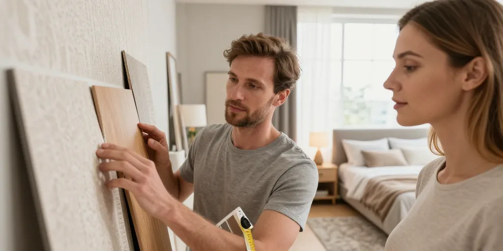 revêtement mural chambre adulte