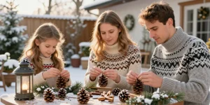 deco de noel exterieur fait main
