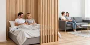 petit espace chambre salon
