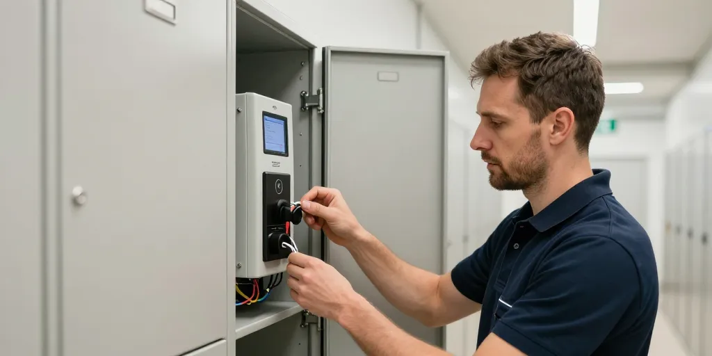installation casier connecté